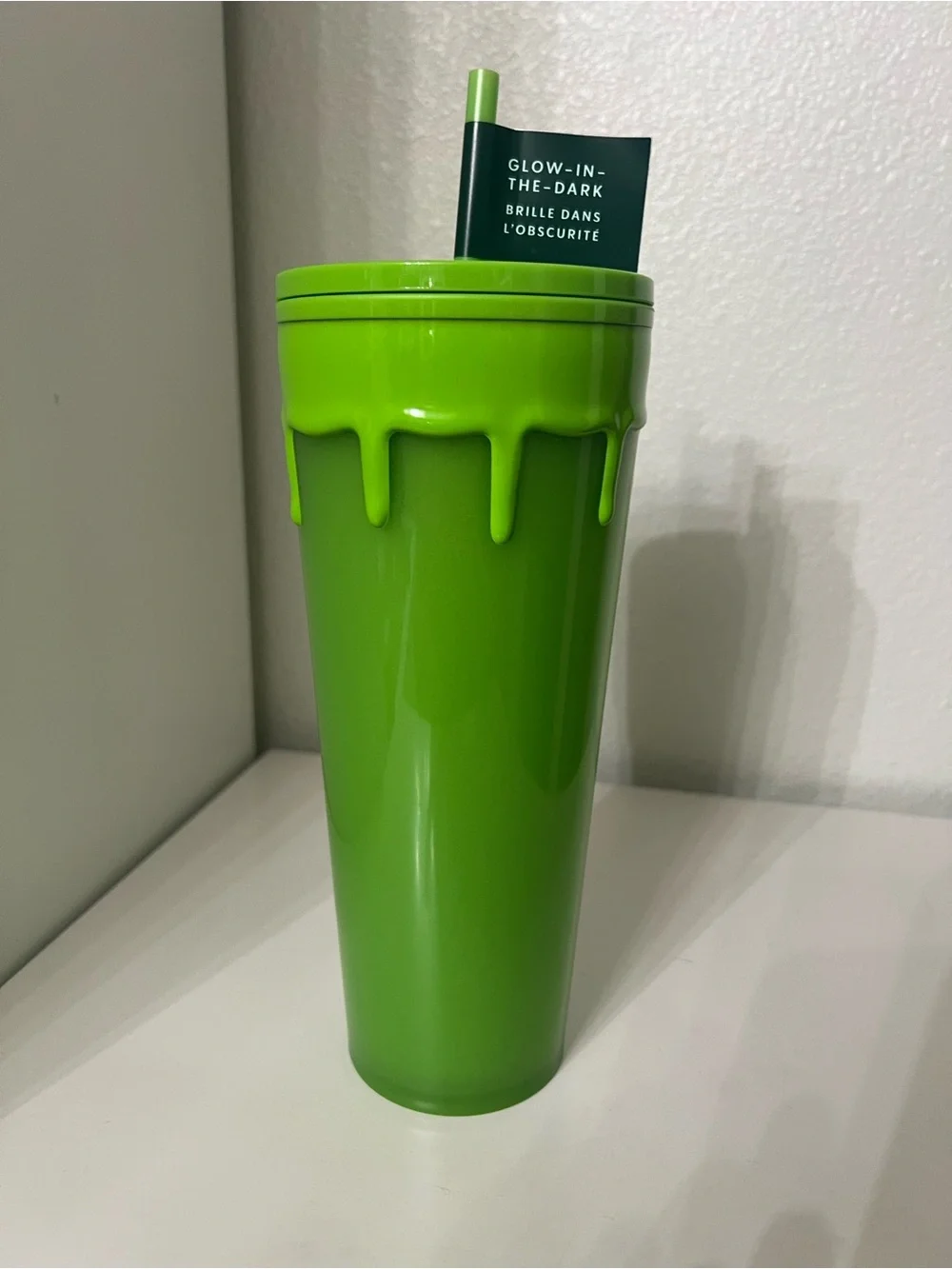 Starbucks New Neon Green glow in the dark limited edition.